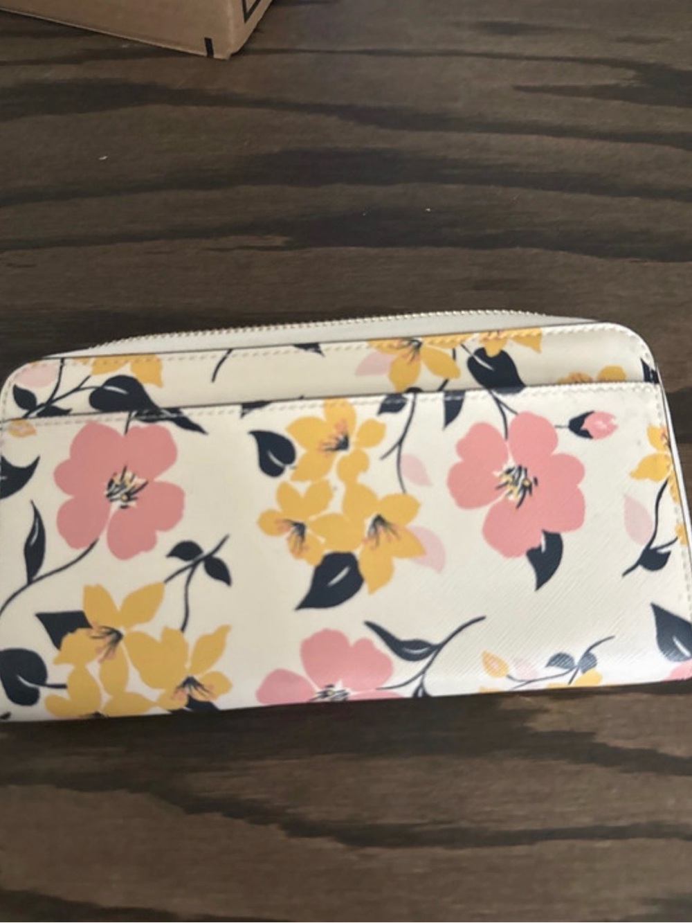 Kate Spade Floral Wallet - Pink, Yellow, and Black - Picture 2 of 7